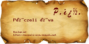 Péczeli Éva névjegykártya